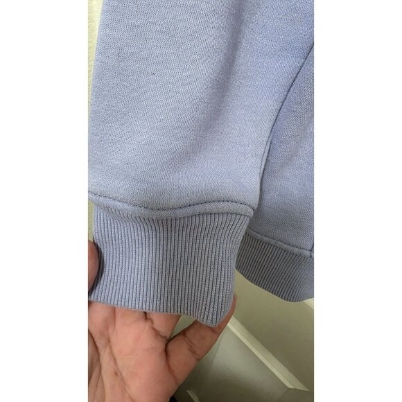 Carhartt Women's Relaxed Fit Lavender Hooded Sweatshirt Logo Print On Sleeve Siz - Picture 8 of 8